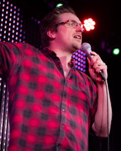 Mike Hendry performing at Comedy Upstairs