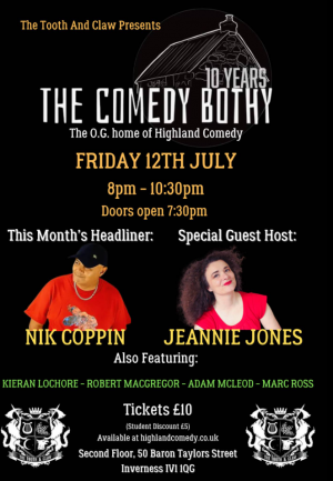 The Comedy Bothy - Nik Coppin - Friday, 12th July