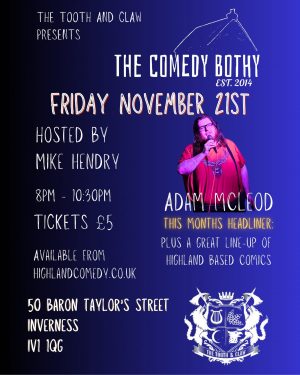 Comedy Bothy - Adam McLeod - 21st November