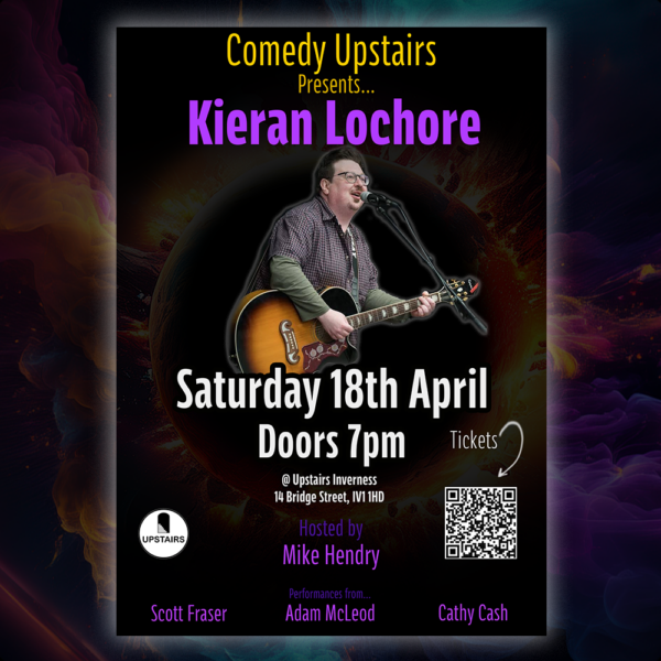 Comedy Upstairs with Kieran Lochore - 18th April